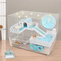 Hochwertiger Luxus transparenter kunden spezifischer Acryl hamster käfig