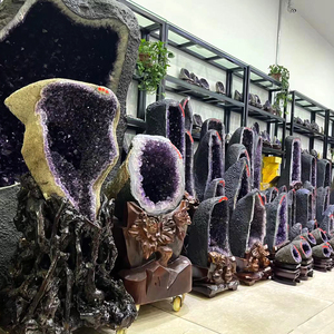 Natural Large Amethyst Cave Decor Brazil Uruguay Amethyst Cave Geode Amethyst Cluster Cathedral - Product Image 3