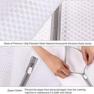 Sac de <span class=keywords><strong>filet</strong></span> de lavage en Polyester pour chaussettes, pochette de Machine à laver vêtements soutien-gorge sous-vêtements sacs à <span class=keywords><strong>linge</strong></span> en maille - Product Image 3