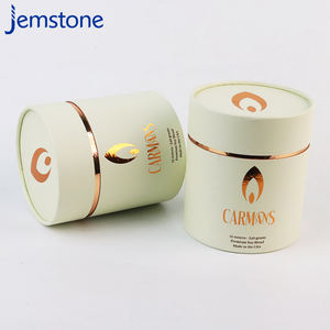 Envases ecológicos de cartón cilíndrico para velas y frascos de vidrio con materiales sostenibles - Product Image 1