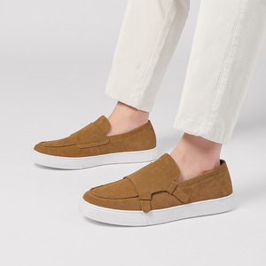 Chaussures mocassins chic en cuir véritable de haute qualité pour hommes, grandes tailles, chaussures décontractées pour hommes, plates, à enfiler - Product Image 4