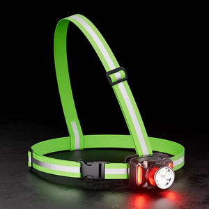 <span class=keywords><strong>Lampe</strong></span> de Poitrine LED 1000LM pour Course en Extérieur et Cyclisme, Sangle Réglable, IP20, Alimentation Rechargeable/Batterie USB, Idéale pour la Nuit en Montagne - Product Image 4