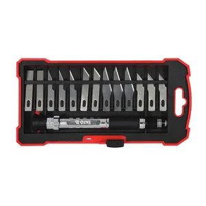 YATO YT-75140 el aletleri ahşap oyma bıçağı seti yardımcı kesici endüstriyel sabitleme araçları için emniyet kasası Cuter bıçak