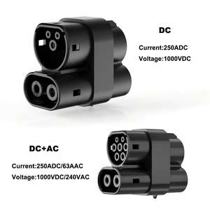 Новый адаптер для зарядки электромобилей постоянным током CCS2 на CCS1 для европейских электромобилей, использующих зарядные устройства CCS1 для Северной Америки (США), максимальный ток 250А. - Product Image 6