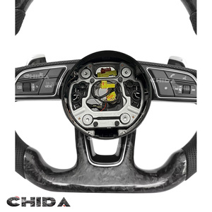 <span class=keywords><strong>Volante</strong></span> <span class=keywords><strong>Deportivo</strong></span> Personalizado de Fibra de Carbono Forjada para Audis A3 A4 A5 A6 A7 B8 B8.5 B9 S3 S4 S5 S6 C7 Q3 Q5 Q7 Q8 RS3 RS6 - Product Image 6