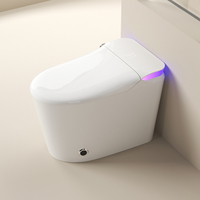 Lavage automatique Fonctionnement électrique Capteur de rinçage Wc Infrarouge Électronique One Piece Smart Bidet Toilette intelligente Salle de bain