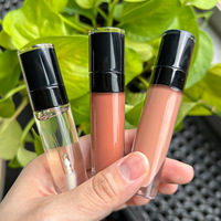 Tube à lèvres de luxe sans étiquette, votre propre rouge à lèvres liquide, ensemble de Gloss à lèvres Nude rose, Base de Gloss végétalien