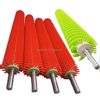 Brosse à rouleaux industrielle en nylon haute densité personnalisée OEM pour équipements textiles et d'impression