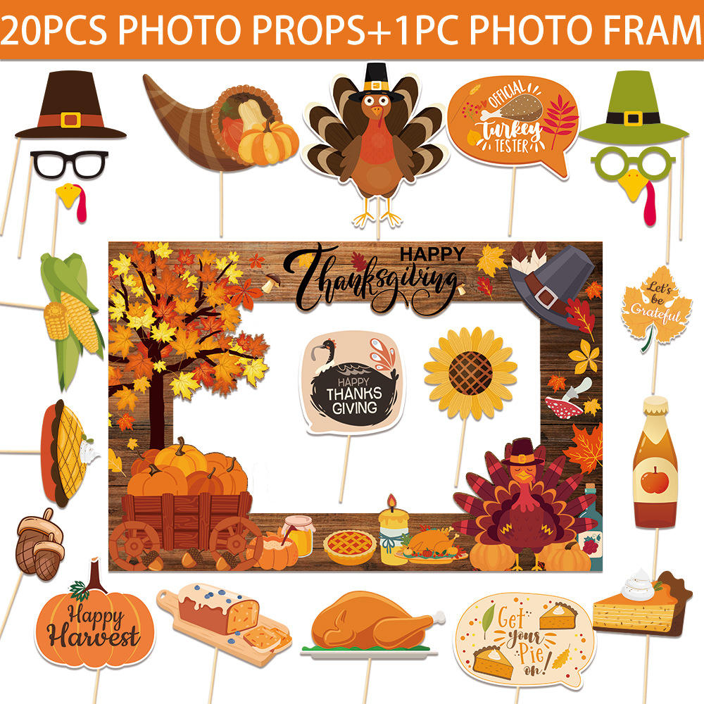 1pcs  photo frame+20pcs  photo props