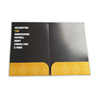 Carpeta de Presentación A4 Personalizada con Dos Bolsillos, Laminación Mate/Brillante, Diseño de Logotipo Personalizado para Reuniones de Alta Dirección, Documentos Importantes