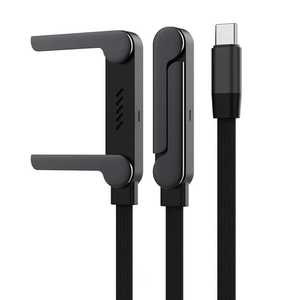 شاحن متعدد 4 في 1 بقوة 240 واط مع حامل هاتف قابل للطي مدمج من سبائك الألومنيوم، منفذ USB من النوع C إلى النوع C للهواتف المحمولة وأجهزة الكمبيوتر - Product Image 1