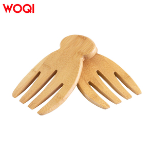 Woqi Thấp Moq Cấp Thực Phẩm Tre Salad Tay Nấu Ăn Thiết Lập Công Cụ Cho Salad Trộn Và Phục Vụ - Product Image 1