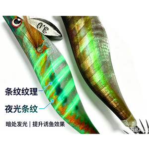 3.0 #   Esche Luminose in Legno per Jigging, Ganci per <span class=keywords><strong>Calamari</strong></span> a Lento Affondamento, per Pesca in Mare di Polpi e <span class=keywords><strong>Seppie</strong></span> - Product Image 5