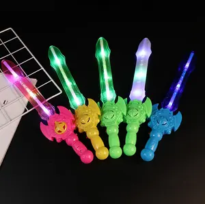 Nueva luz electrónica cuchillo flash LED música pequeña espada para los juguetes para los niños