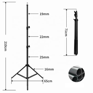 Soporte de luz LED para cámara de vídeo, modelo 8806, 210cm, anillo de luz LED, lámpara plana, caja suave, transmisión en vivo, trípode, soporte de luz LED COB - Product Image 3