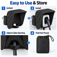 Housse de protection personnalisée pour port de charge de véhicule électrique, imperméable, protection contre la pluie et la neige, tissu Oxford, housse de protection pour prise de charge de véhicule, OEM ODM