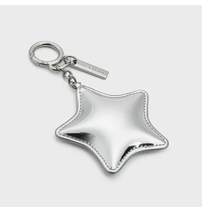 Porte-clés <span class=keywords><strong>miroir</strong></span> en cuir PU avec fleur, porte-clés élégant en alliage, <span class=keywords><strong>miroir</strong></span> de maquillage à cadre floral rose pour filles - Product Image 3