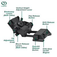 Adaptateur universel L4G24 pour lunettes de vision nocturne – Connecteur NVG pour casque – Liaison tactique pour reconnaissance et sécurité en extérieur