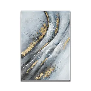 Jiekai asli kanvas abstrak seni dinding tekstur lukisan abstrak dandelion cat minyak kanvas