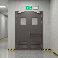 Porte coupe-feu en acier pré-montée à ouverture latérale, finition moderne, pour hôtels et ateliers - Produit de prévention des incendies directement du fabricant