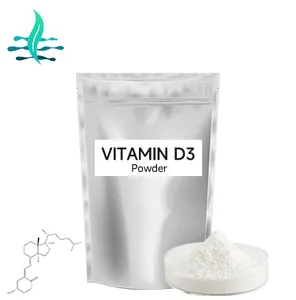 Diskon besar bubuk vitamin d3 5000/10000/50000/600000iu/g bahan mentah vegan vitamin d3 dengan sampel gratis