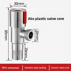 Robinet d'angle universel 1/2 pouce pour chauffe-<span class=keywords><strong>eau</strong></span> de toilette, en acier inoxydable épaissi, à commande manuelle, à bille, pour <span class=keywords><strong>eau</strong></span> <span class=keywords><strong>froide</strong></span> et <span class=keywords><strong>chaude</strong></span> - Product Image 2