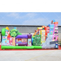 Terrain de jeu pour enfants Funland moderne Commercial gonflable Fun City House Grand parc de jeux extérieur Multiple Playground Bounce House Slides