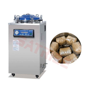 Nồi hấp tiệt trùng bằng thép không gỉ 35/50/75/100/120/150/200L dùng cho giá thể và túi giống nấm - Product Image 1