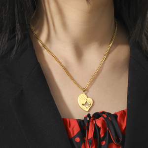 Collana mamma e figlia in acciaio inossidabile con ciondolo collana mamma in oro 18 carati per il regalo di compleanno di natale del ringraziamento - Product Image 2