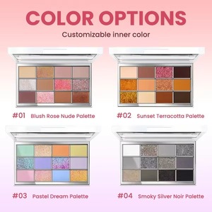 Palette <span class=keywords><strong>de</strong></span> fards à paupières vegan <span class=keywords><strong>de</strong></span> luxe 12 couleurs, effet mat et scintillant, longue tenue, waterproof, marque privée, best-seller - Product Image 4