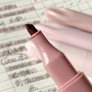 Giapponese ad alto valore di colore doppia testa gradiente evidenziatore tricolore penna per gli studenti obliqua in chiave - Product Image 3