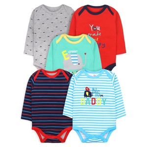 All'ingrosso vestiti per neonati a maniche lunghe a righe per bambini e bambine - Product Image 5