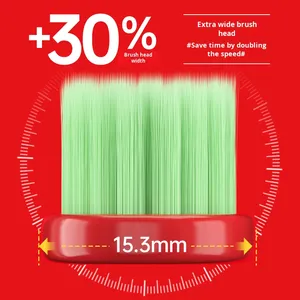 Brosse à dents de luxe à poils souples Brosse à dents adulte colorée Brosse à dents à poils ultra doux Design élégant Prix de gros d'usine - Product Image 2