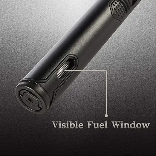 High quality Refillable butane camping lighter one jet flame pen torch lighter