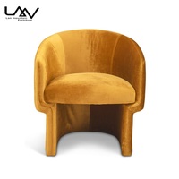 Utilisation confortable de fauteuil de loisirs de velours de conception simple moderne de chaise de sofa pour le salon d'hôtel