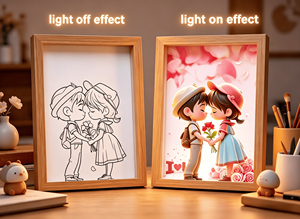 2025 Wedding Decoration Bedroom <b>Wall</b> Painting Heart Proposal Gift Customize Night <b>Light</b> LED Lamp - Product Image 3