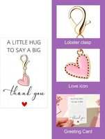 Collection de Luxe Exquise : Porte-clés en Alliage en Forme de Cœur, Pendentif Coloré Émaillé, Accessoire DIY pour Sac, Petit Accessoire, Boucle Cadeau