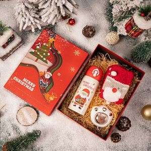 Caja de Regalo de Navidad, Caja de Embalaje para Nochebuena, Taza Térmica, Gorro, Bufanda - Hecho de Material de Pizarra Blanca Individual - Product Image 4