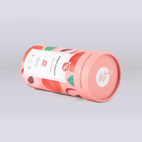 Emballage en tube de carton écologique de qualité alimentaire, boîte ronde en papier biodégradable pour thé aux herbes et café