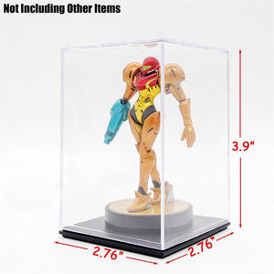 Umweltfreundliche Sammelspielzeugfigur Puppenvitrine (2,6 x 2,6 x 3,7 Zoll) Transparente Vitrine Kunststofffiguren Vorratsbehält - Product Image 3
