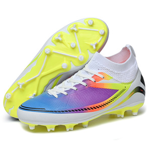 <span class=keywords><strong>Botas</strong></span> de Tobillo Alto para Entrenamiento de Fútbol, para Interiores, Primavera/Invierno, Listas para Enviar de Fábrica, con Parte Superior de PU, para Hombre - Product Image 2