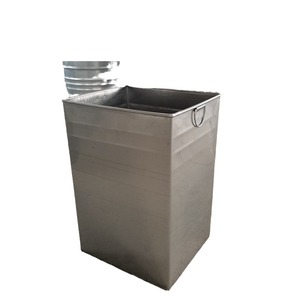 Bolsas para Basura Rectangulares de Acero Inoxidable para Exteriores, Contenedores de Residuos Metálicos de 0.3mm de Grosor para Uso en Exteriores - Product Image 2