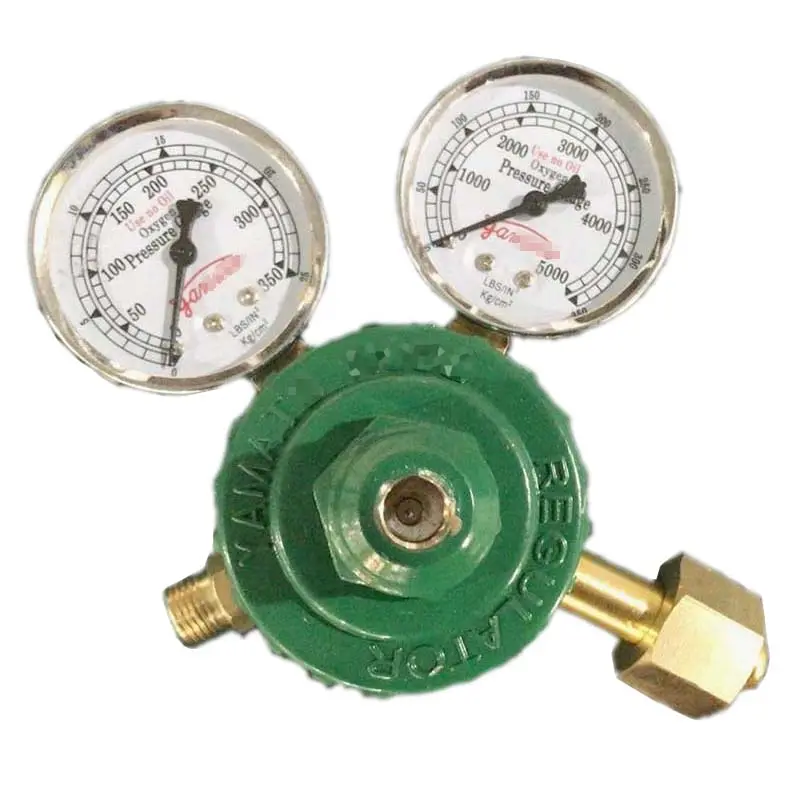 OR-76 Yamatoa regulator silinder oksigen kuningan Regulator tekanan tinggi Gas dengan meteran tekanan