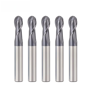High Precision 2Flute HRC65 Shock Resistant Ballnose Tungsten Steel <strong>End</strong> <strong>Mill</strong> for Multi Rigid Steel Machining Applications - Product Image 1