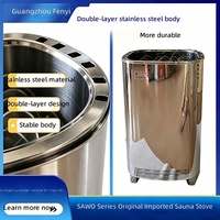 Chauffe-sauna électrique SAV série Western, contrôle externe, chauffage rapide, 380V, assistance technique en ligne