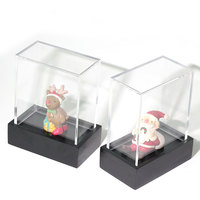 Boîte de plexiglas acrylique de fournisseur d'usine avec la caisse d'armoire de conteneur de base en bois