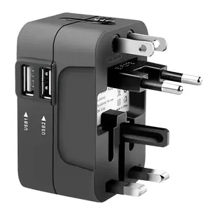 World plug Universal-Reise adapter Multi-Socket-Reisest ecker adapter Dual-USB-Multi-Socket-Reisest ecker