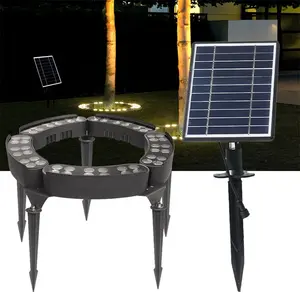 12W Dmx512 linkable 태양 포옹 나무 빛 ip65 방수 옥외 온난한 백색 220V 정원 조경 나무 램프 반지 LED 반점 빛