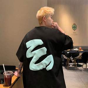 New Summer Men's Social Short-Sleeved <strong>T-Shirt</strong> 100% Cotton Fashionable Printed Design National Style for <strong>Boys</strong> - Product Image 3