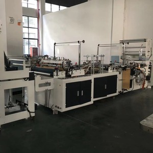 Machine à fabriquer des sacs poubelles à cordon Hongtong RHT-1000, changement automatique de rouleau, 220V, équipement de production de sacs en plastique - Product Image 1